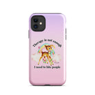 Therapy Is Not Enough I Need To Fight People Tough Case for iPhone® - UntamedEgo LLC.