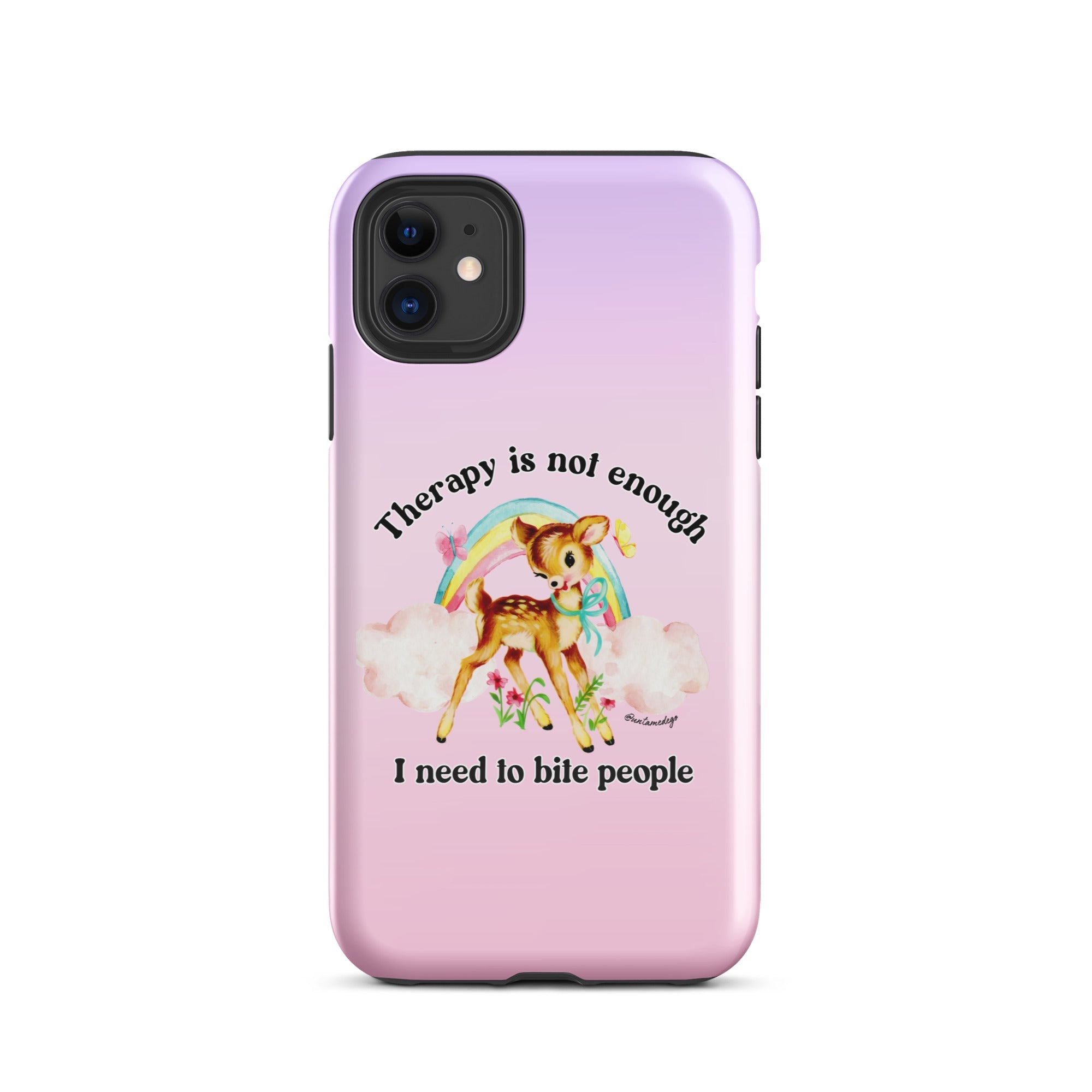 Therapy Is Not Enough I Need To Fight People Tough Case for iPhone® - UntamedEgo LLC.