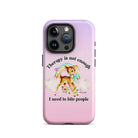 Therapy Is Not Enough I Need To Fight People Tough Case for iPhone® - UntamedEgo LLC.