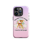 Therapy Is Not Enough I Need To Fight People Tough Case for iPhone® - UntamedEgo LLC.