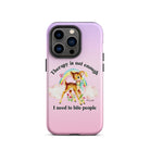 Therapy Is Not Enough I Need To Fight People Tough Case for iPhone® - UntamedEgo LLC.