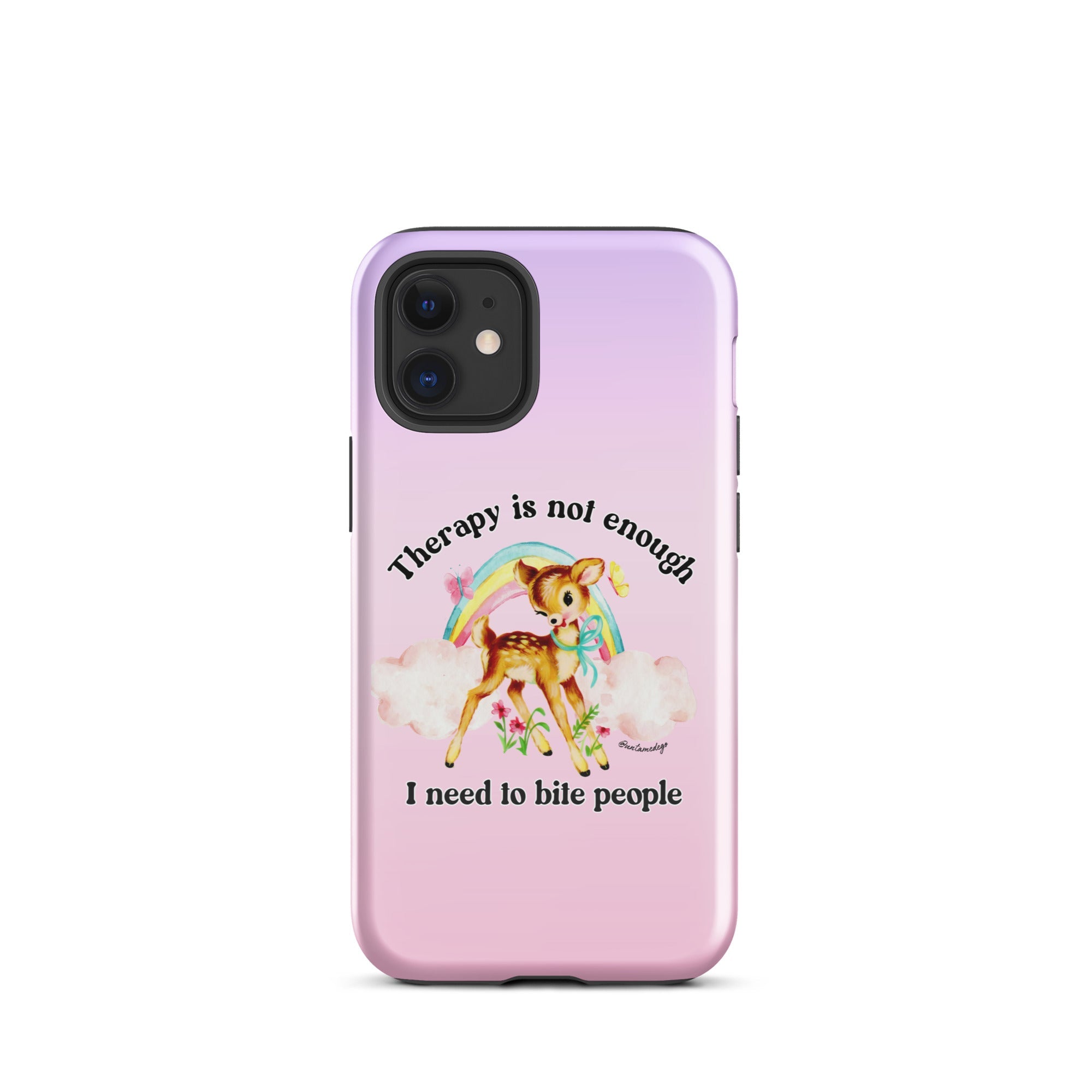 Therapy Is Not Enough I Need To Fight People Tough Case for iPhone® - UntamedEgo LLC.