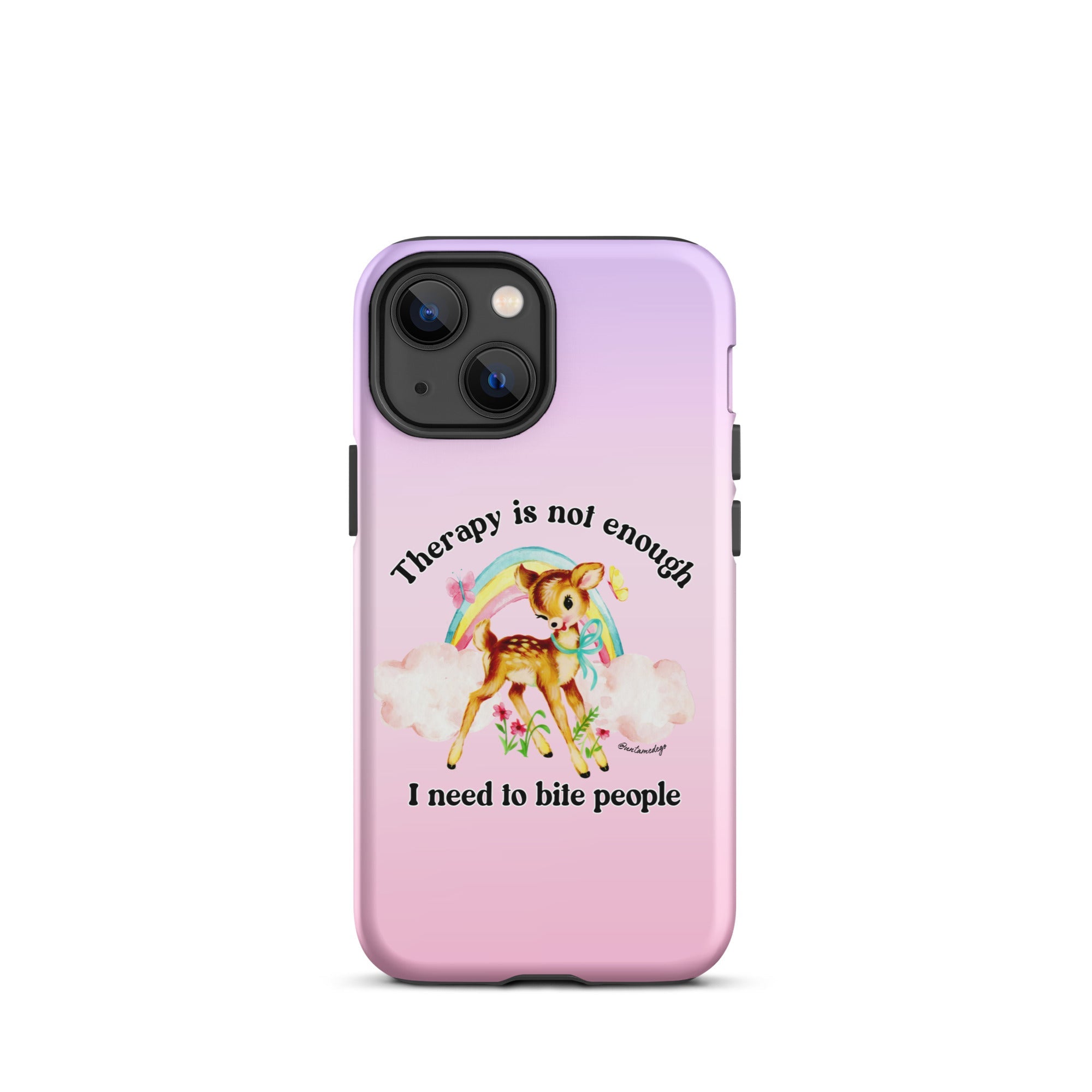 Therapy Is Not Enough I Need To Fight People Tough Case for iPhone® - UntamedEgo LLC.