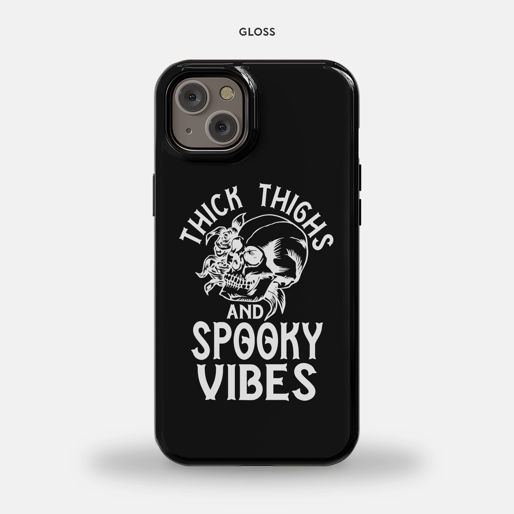 Thick Thighs Spooky Vibes iPhone 14 Plus MagSafe Tough Case - UntamedEgo LLC.