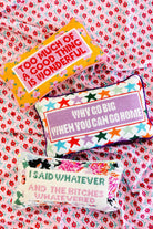 Too Much Needlepoint Pillow - UntamedEgo LLC.