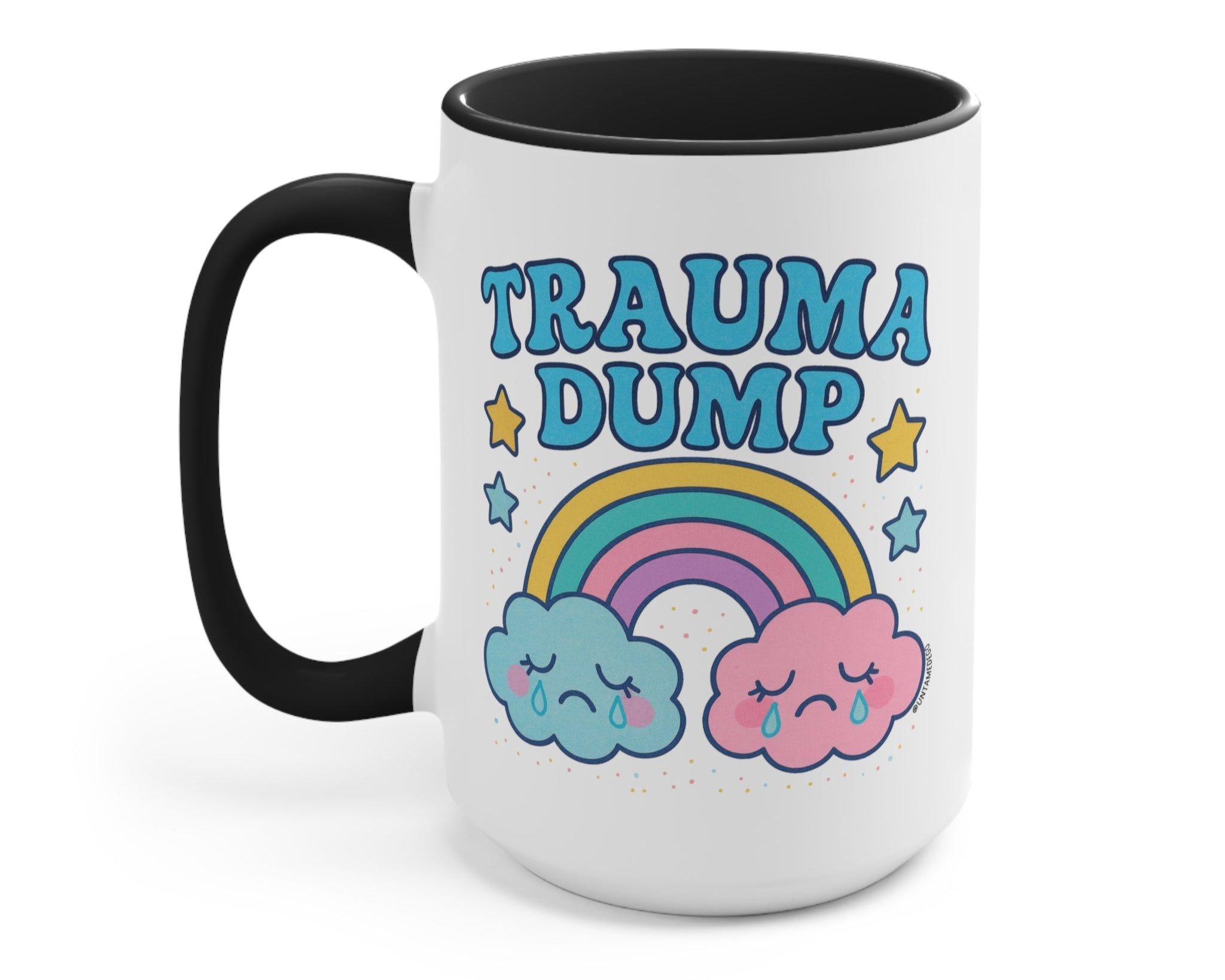 Trauma Dump Retro Mug - UntamedEgo LLC.