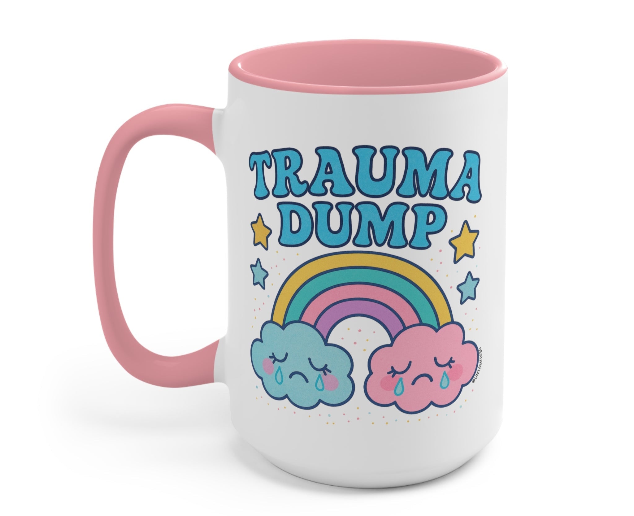 Trauma Dump Retro Mug - UntamedEgo LLC.