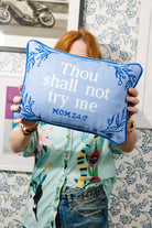 Try Me Needlepoint Pillow - UntamedEgo LLC.
