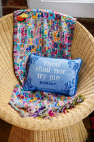 Try Me Needlepoint Pillow - UntamedEgo LLC.