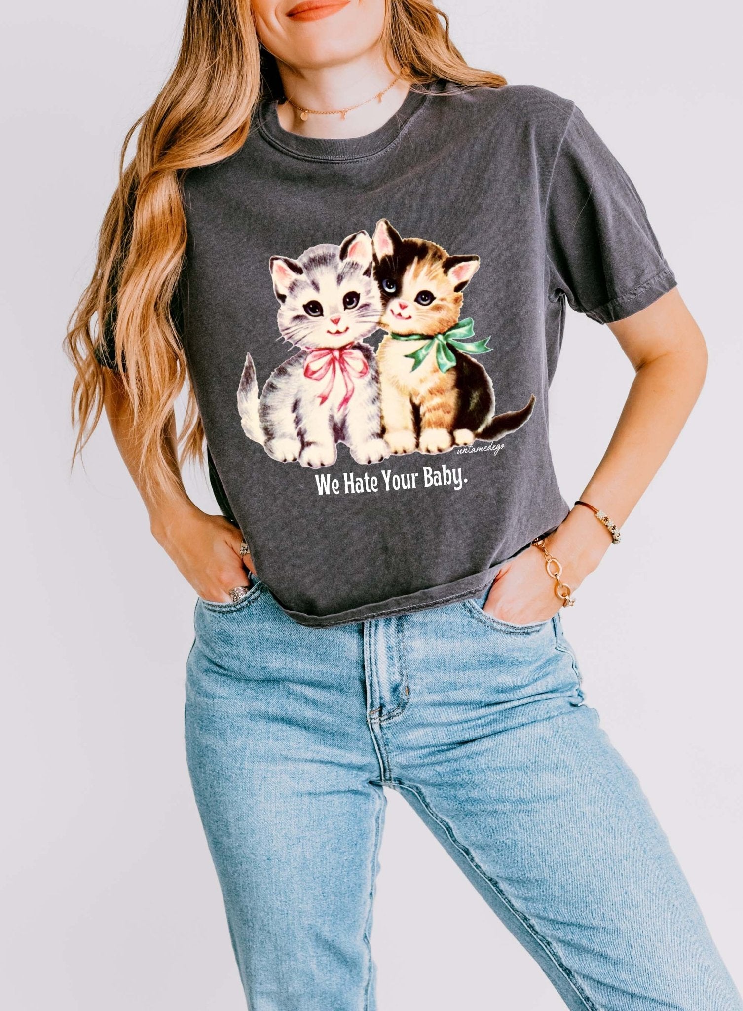We Hate Your Baby Boxy Women's Tee - UntamedEgo LLC.