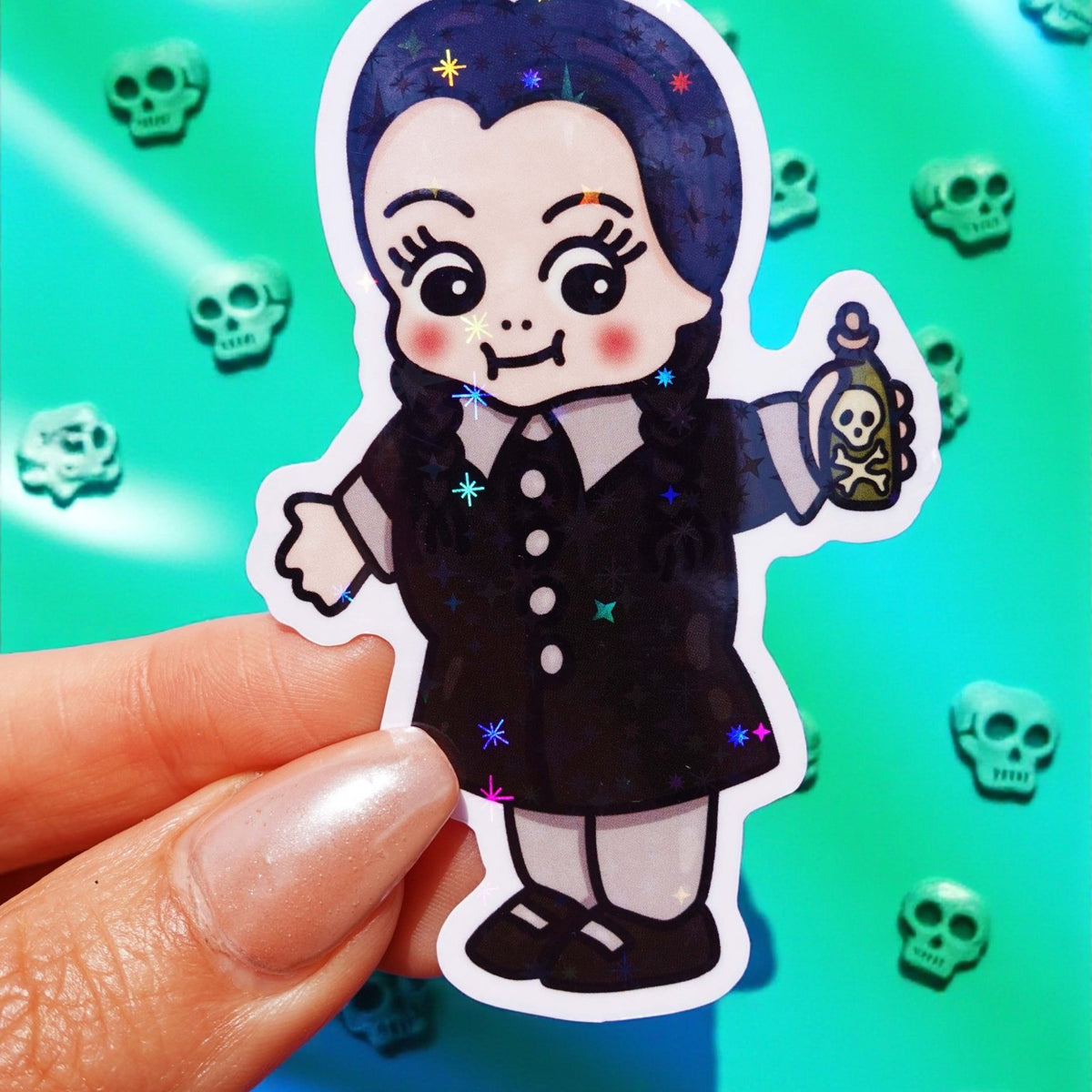 Wednesday Cute Gothic Sticker – UntamedEgo LLC.