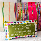 Well Well Well Needlepoint Pillow - UntamedEgo LLC.
