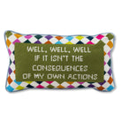 Well Well Well Needlepoint Pillow - UntamedEgo LLC.