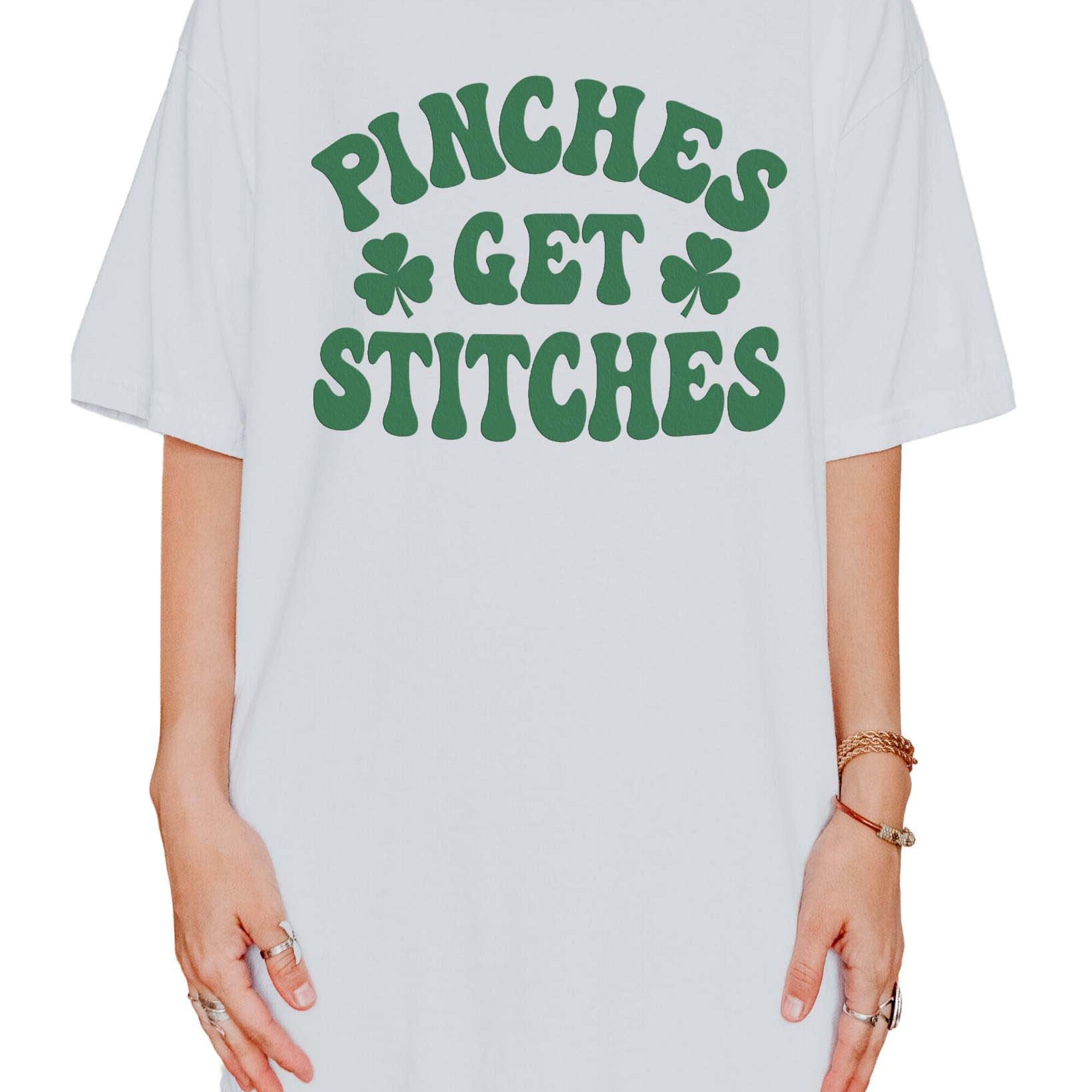 Pinches Get Stitches Unisex Saint Patrick's Day Tee