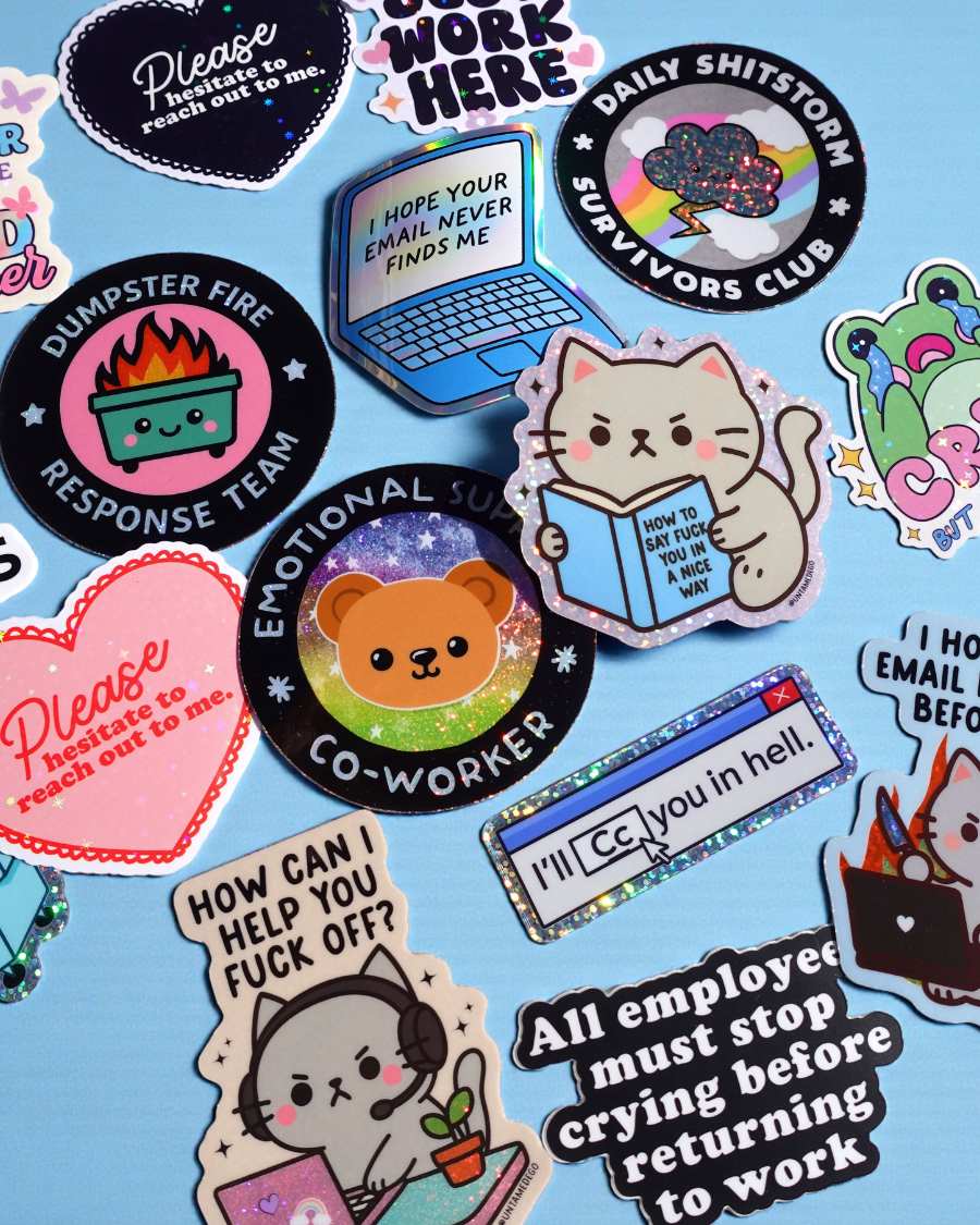 Work Humor Mystery Sticker Pack - UntamedEgo LLC.