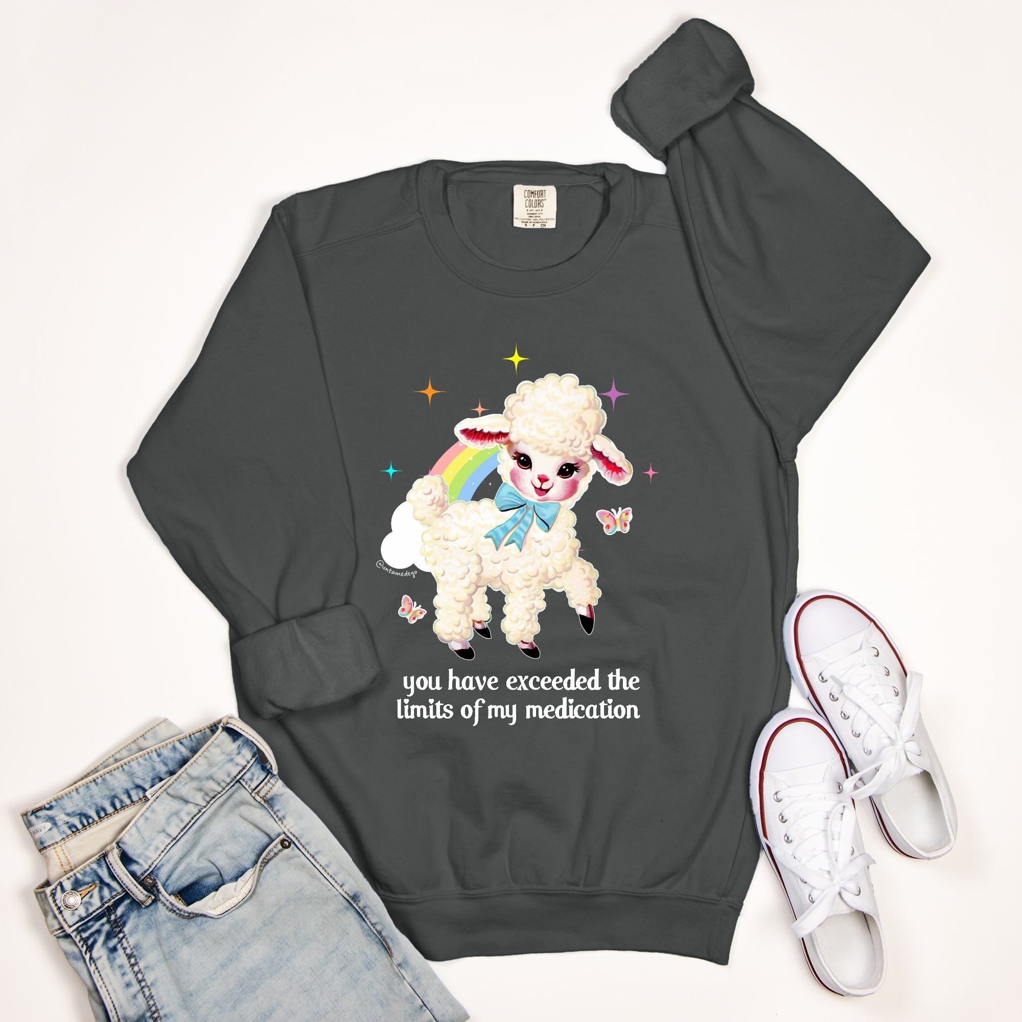 You Have Exceeded The Limits Of My Medication Crew Sweatshirt - UntamedEgo LLC.