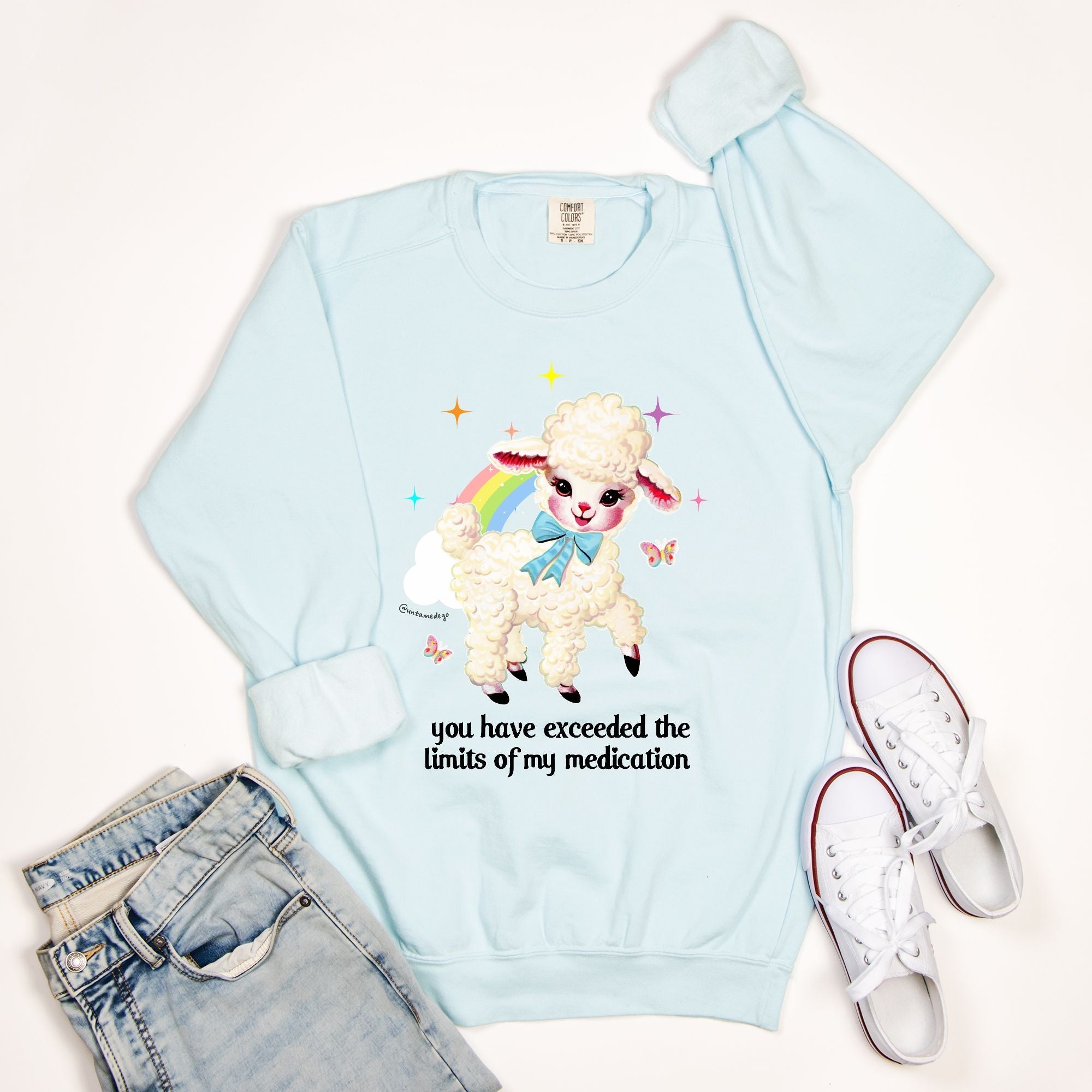 You Have Exceeded The Limits Of My Medication Crew Sweatshirt - UntamedEgo LLC.