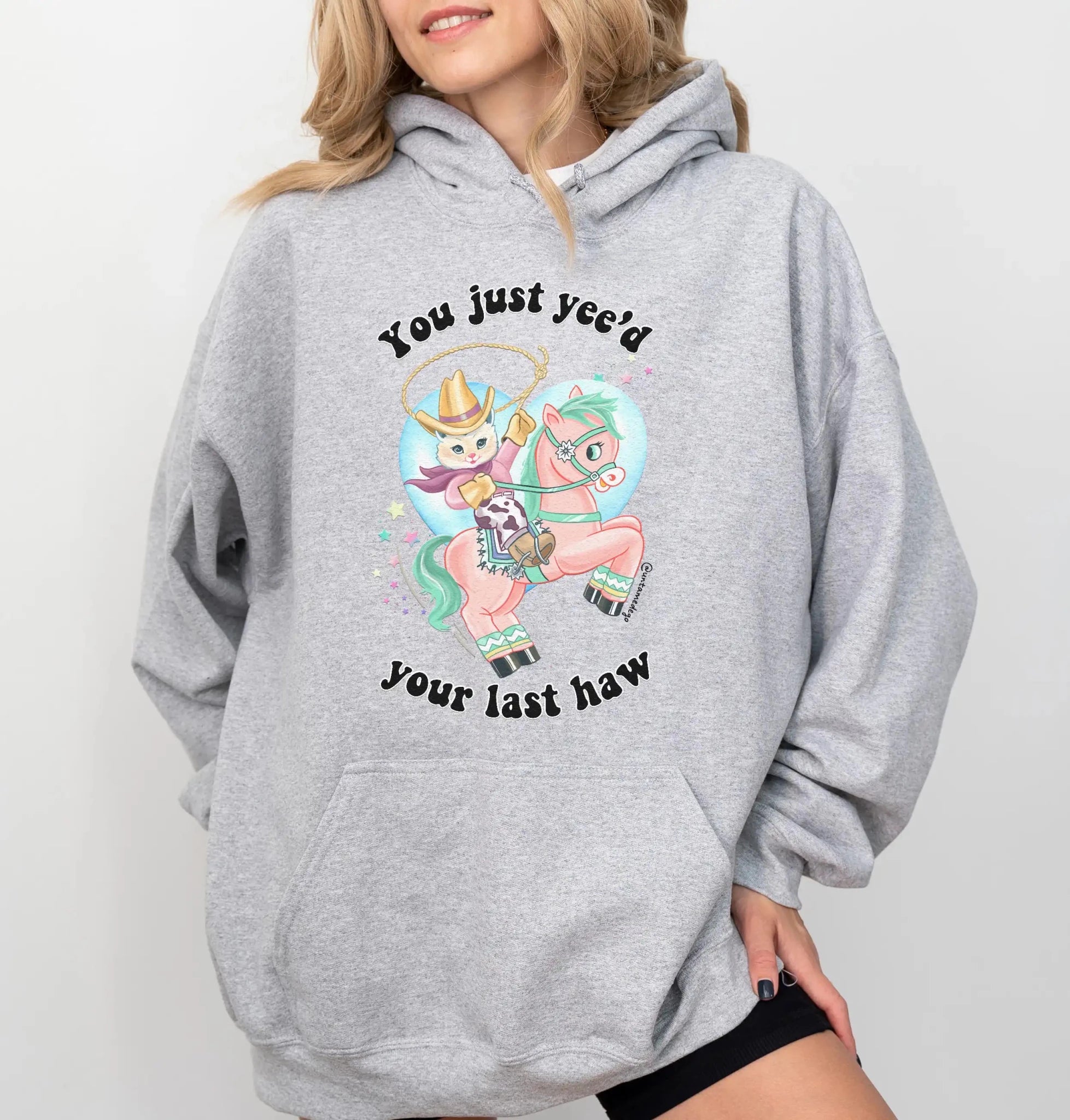 You Just Yee'd Your Last Haw Luna Cowboy Kitty Hoodie - UntamedEgo LLC.