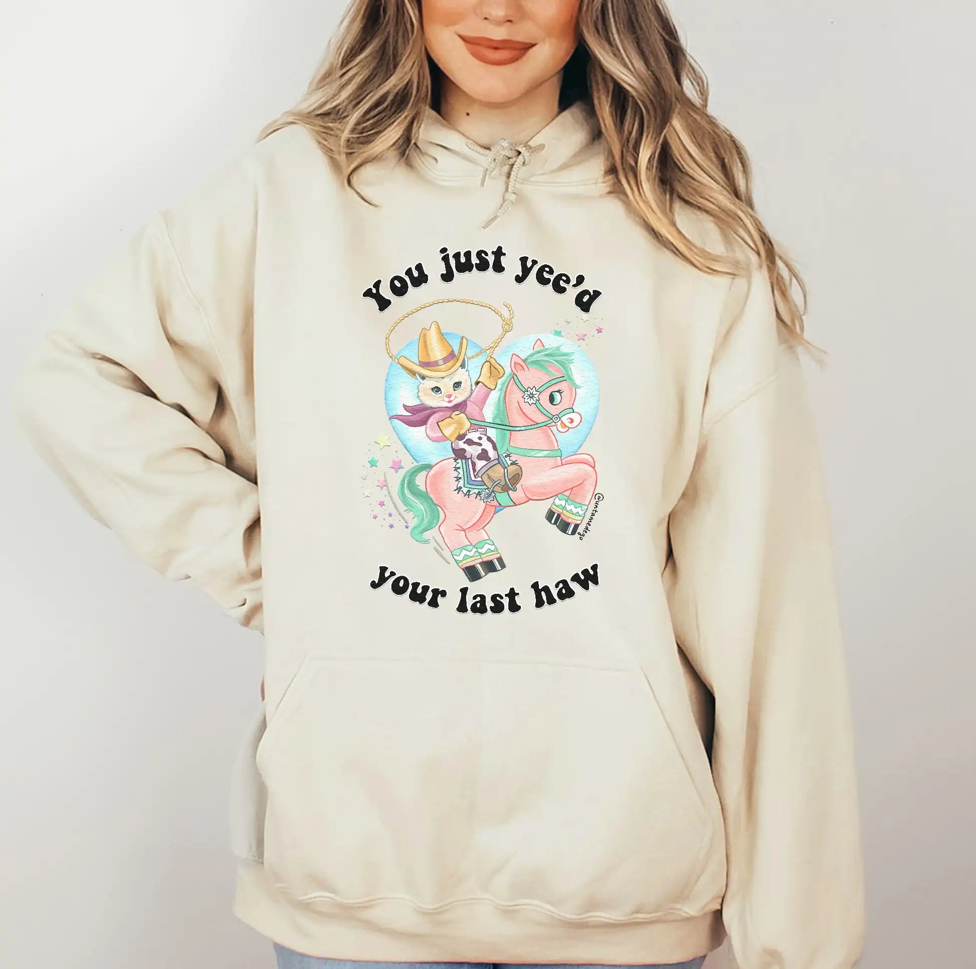 You Just Yee'd Your Last Haw Luna Cowboy Kitty Hoodie - UntamedEgo LLC.