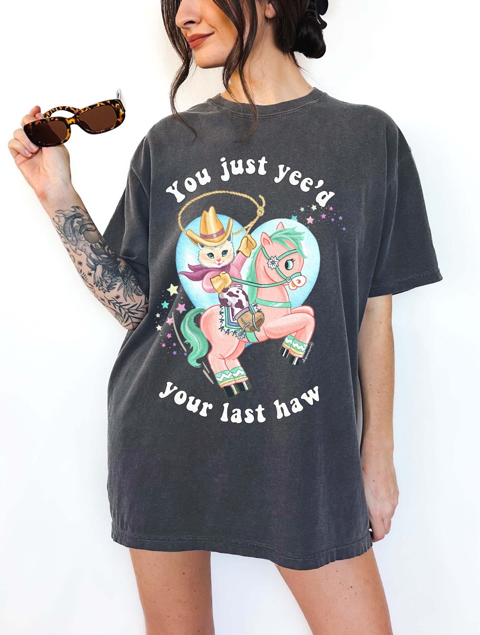 You Just Yee'd Your Last Haw Luna Cowboy Kitty Tee - UntamedEgo LLC.