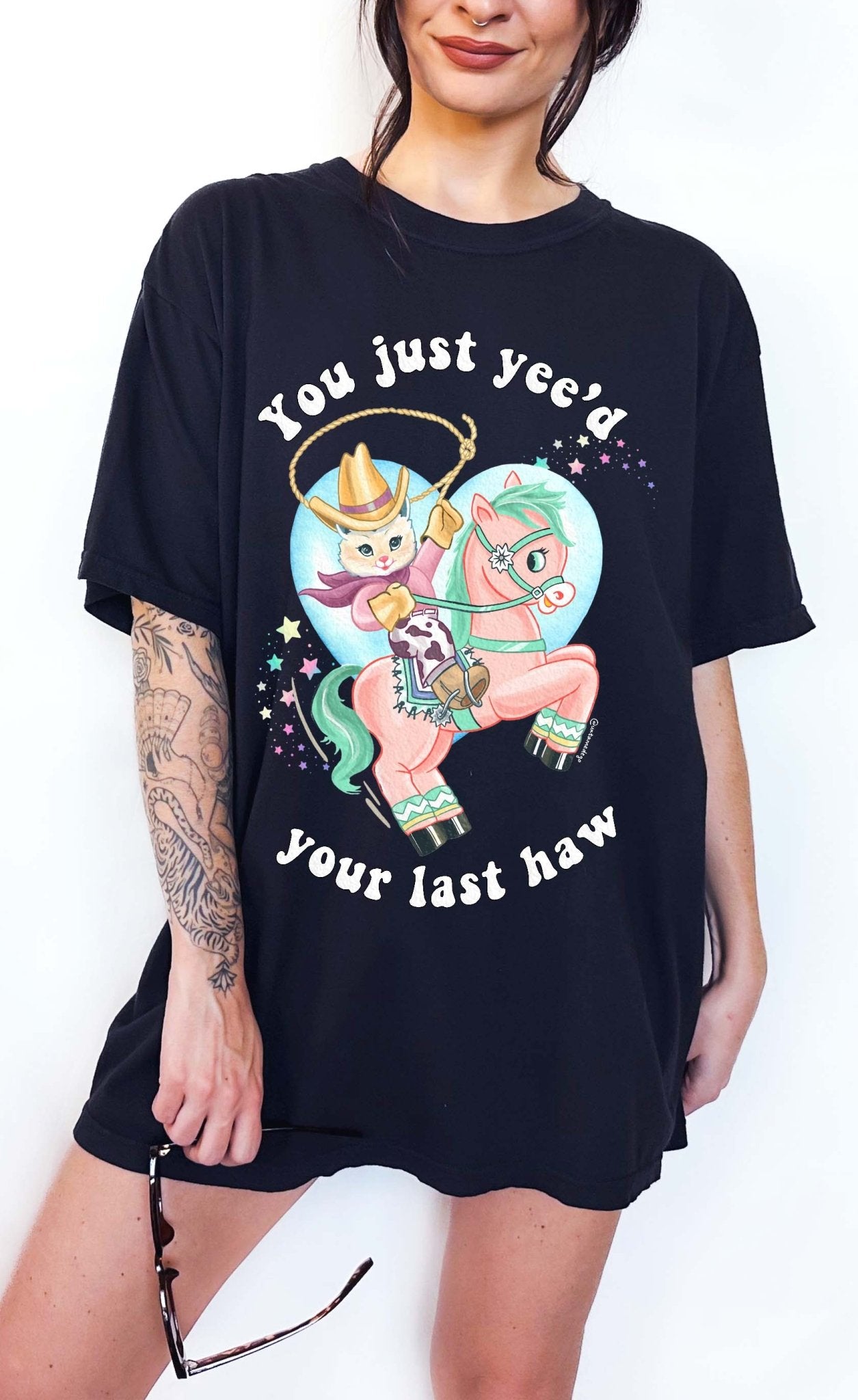 You Just Yee'd Your Last Haw Luna Cowboy Kitty Tee - UntamedEgo LLC.