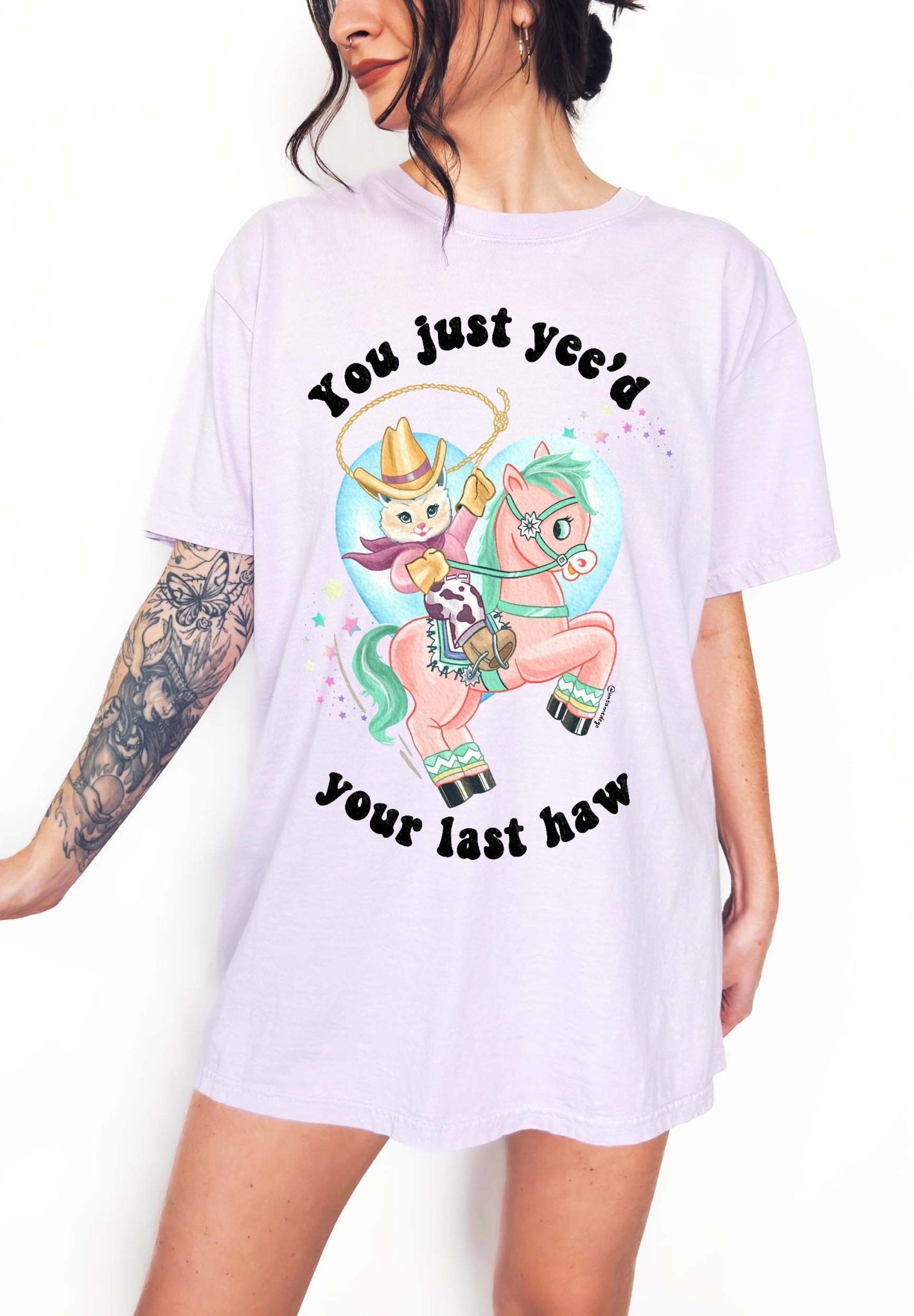 You Just Yee'd Your Last Haw Luna Cowboy Kitty Tee - UntamedEgo LLC.