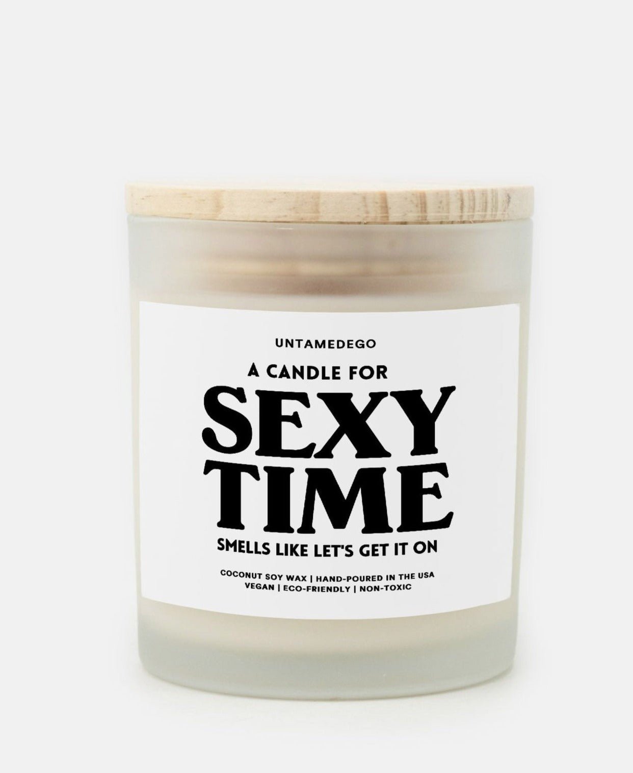A Candle For Sexy Time Frosted Glass Jar Candle - UntamedEgo LLC.