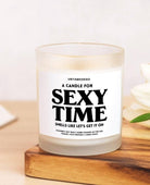 A Candle For Sexy Time Frosted Glass Jar Candle - UntamedEgo LLC.