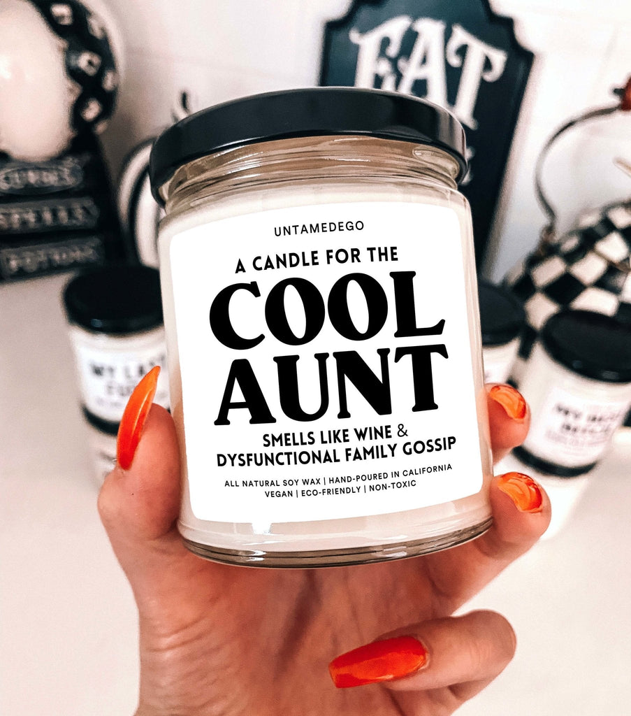 A Candle For The Cool Aunt Hand Poured Candle - UntamedEgo LLC.