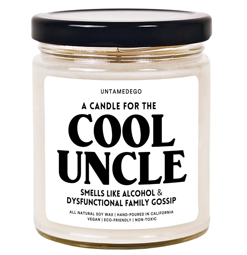 A Candle For The Cool Uncle Hand Poured Candle - UntamedEgo LLC.
