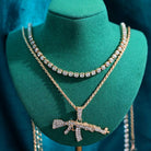 AK47 Diamond Layered Necklace - UntamedEgo LLC.