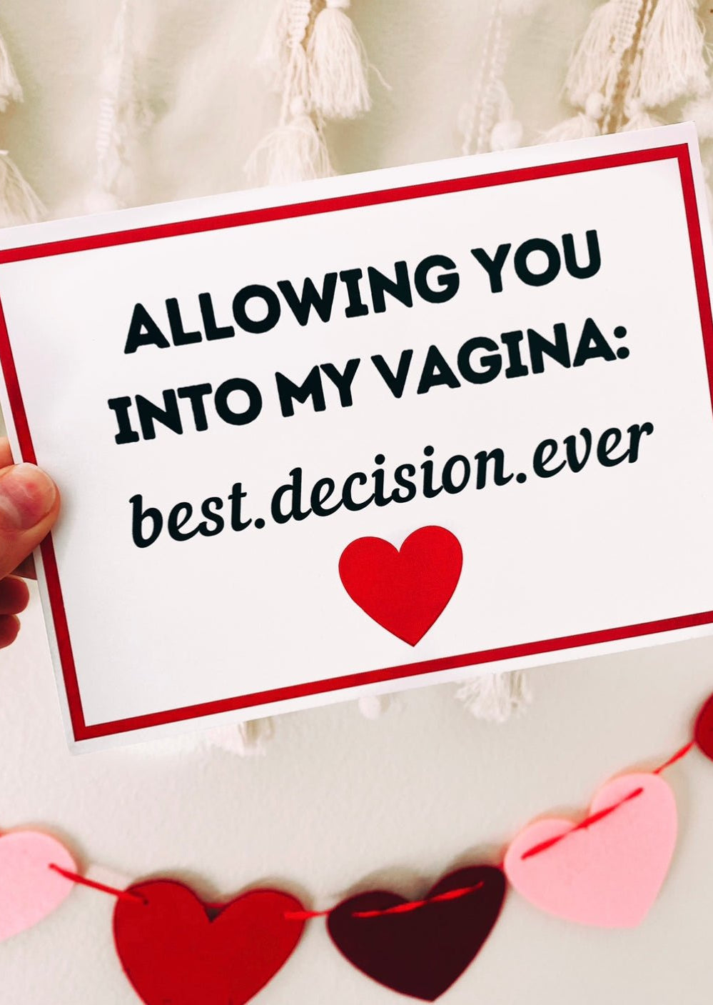 Allowing You Into My Vagina- Best Decision Ever Greeting Card - UntamedEgo LLC.