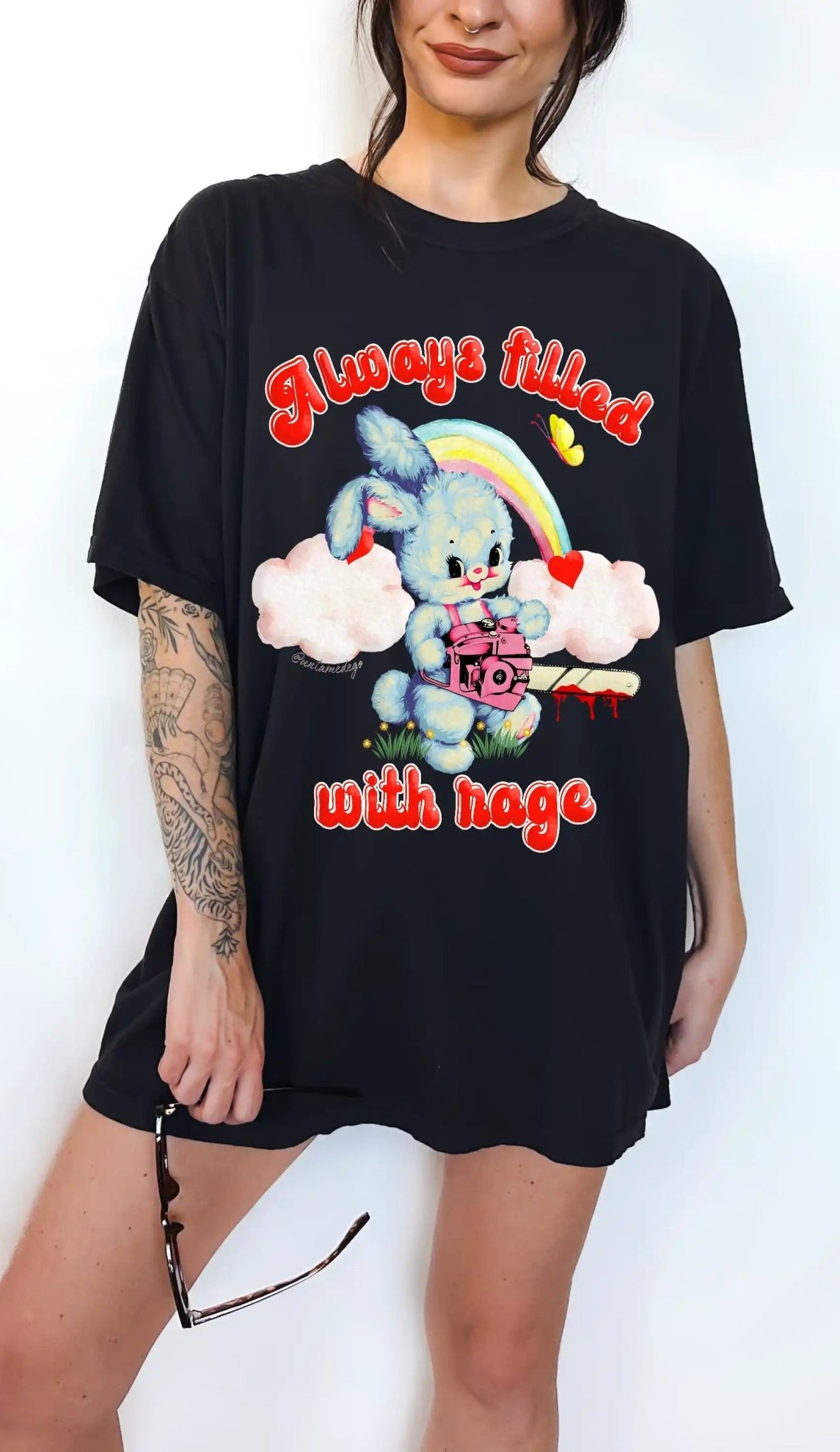 Always Filled With Rage Bunny Tee - UntamedEgo LLC.
