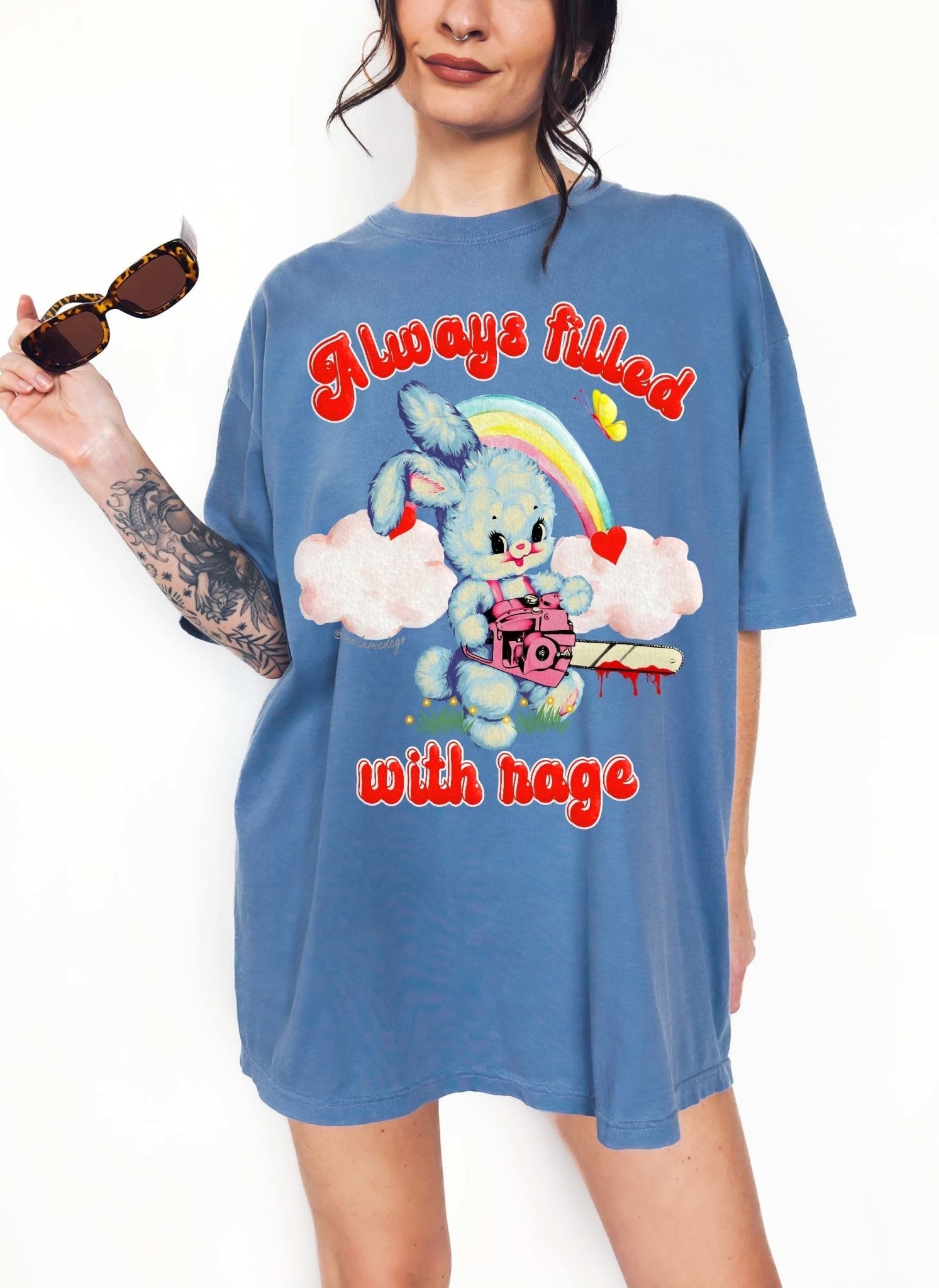 Always Filled With Rage Bunny Tee - UntamedEgo LLC.