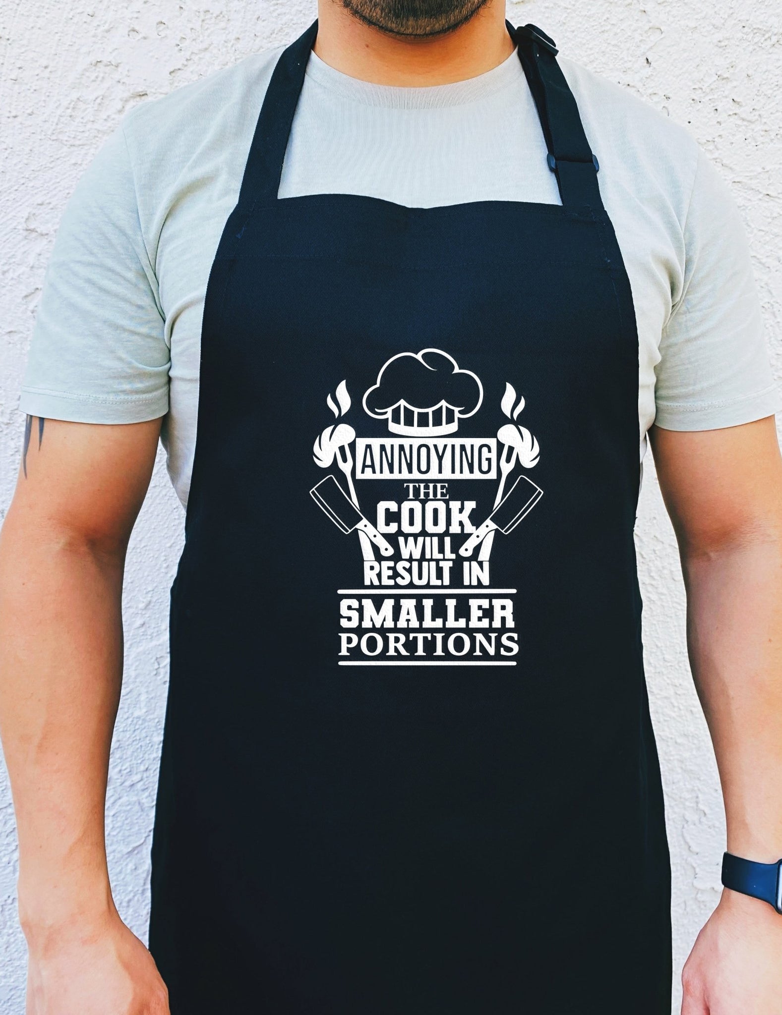 Annoying The Cook Will Result in Smaller Portions Apron - UntamedEgo LLC.