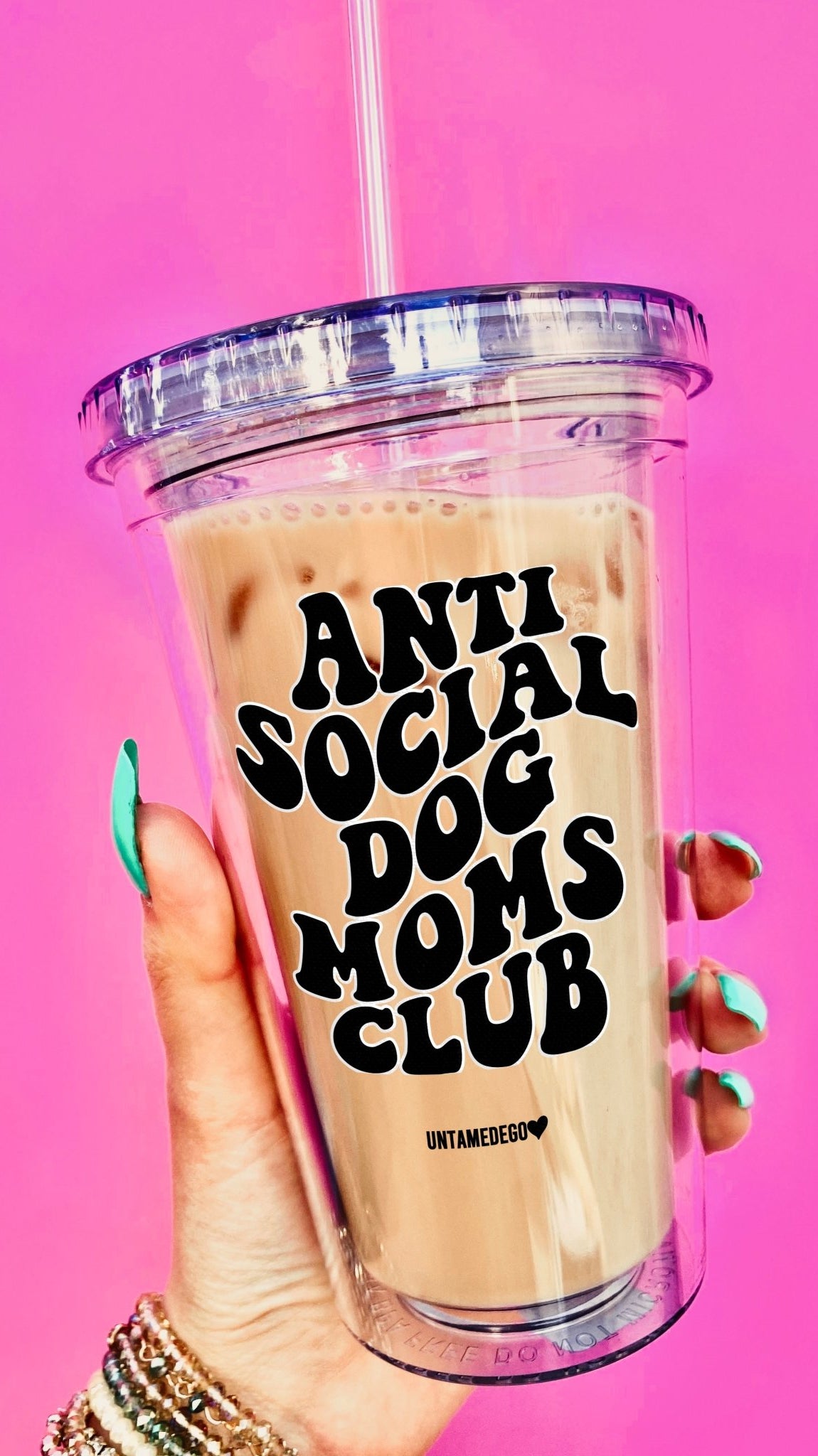 Anti Social Dog Moms Club Acrylic Tumbler - UntamedEgo LLC.