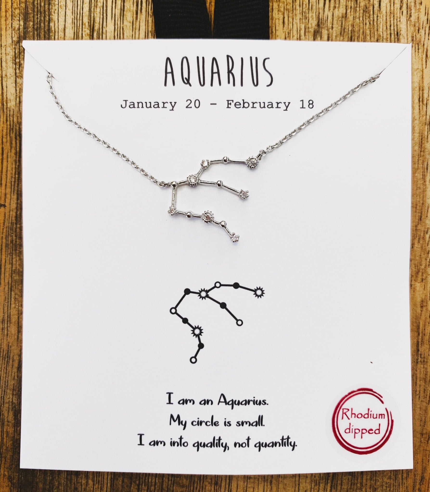 Aquarius Constellation Star Charm Necklace - UntamedEgo LLC.