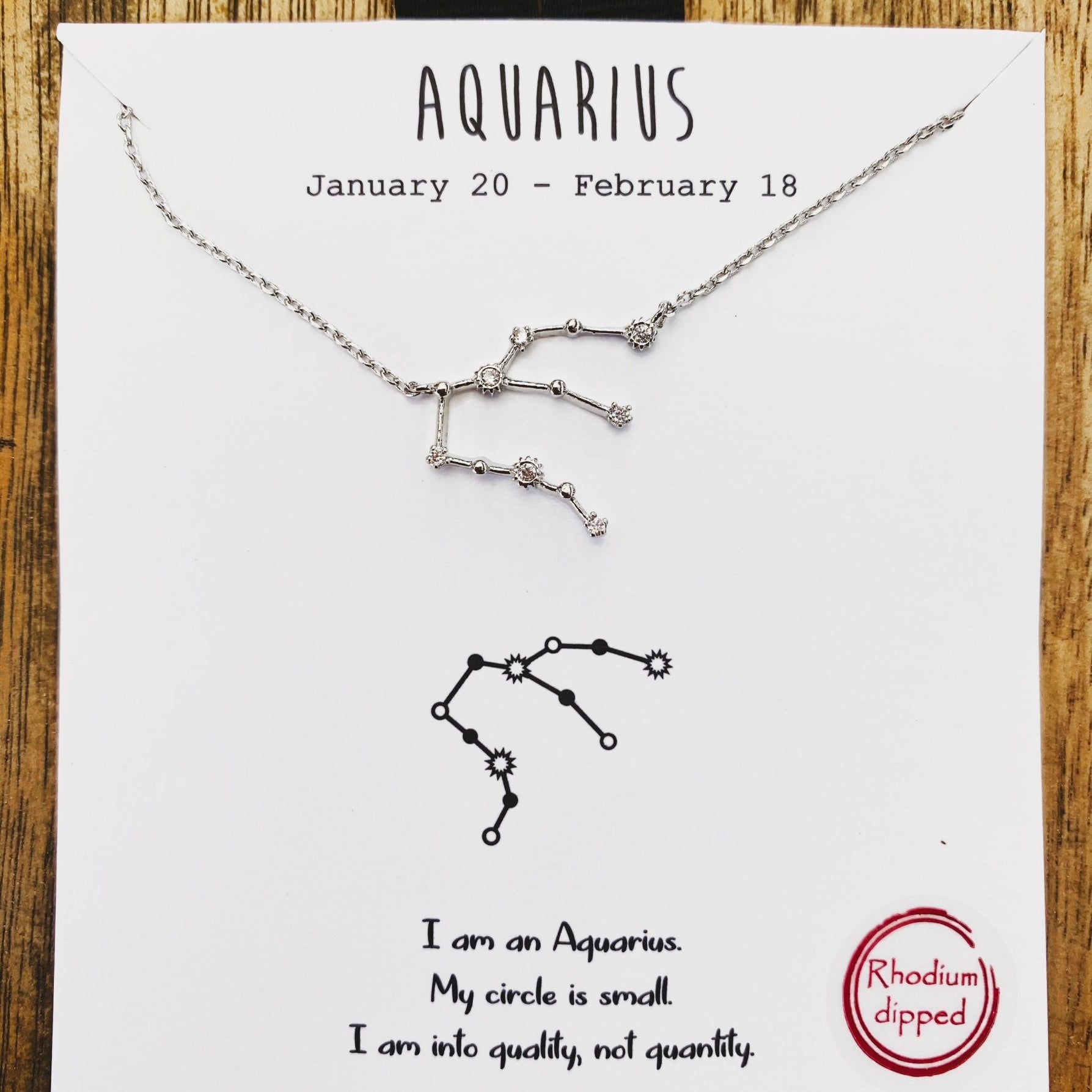 Aquarius Constellation Star Charm Necklace - UntamedEgo LLC.