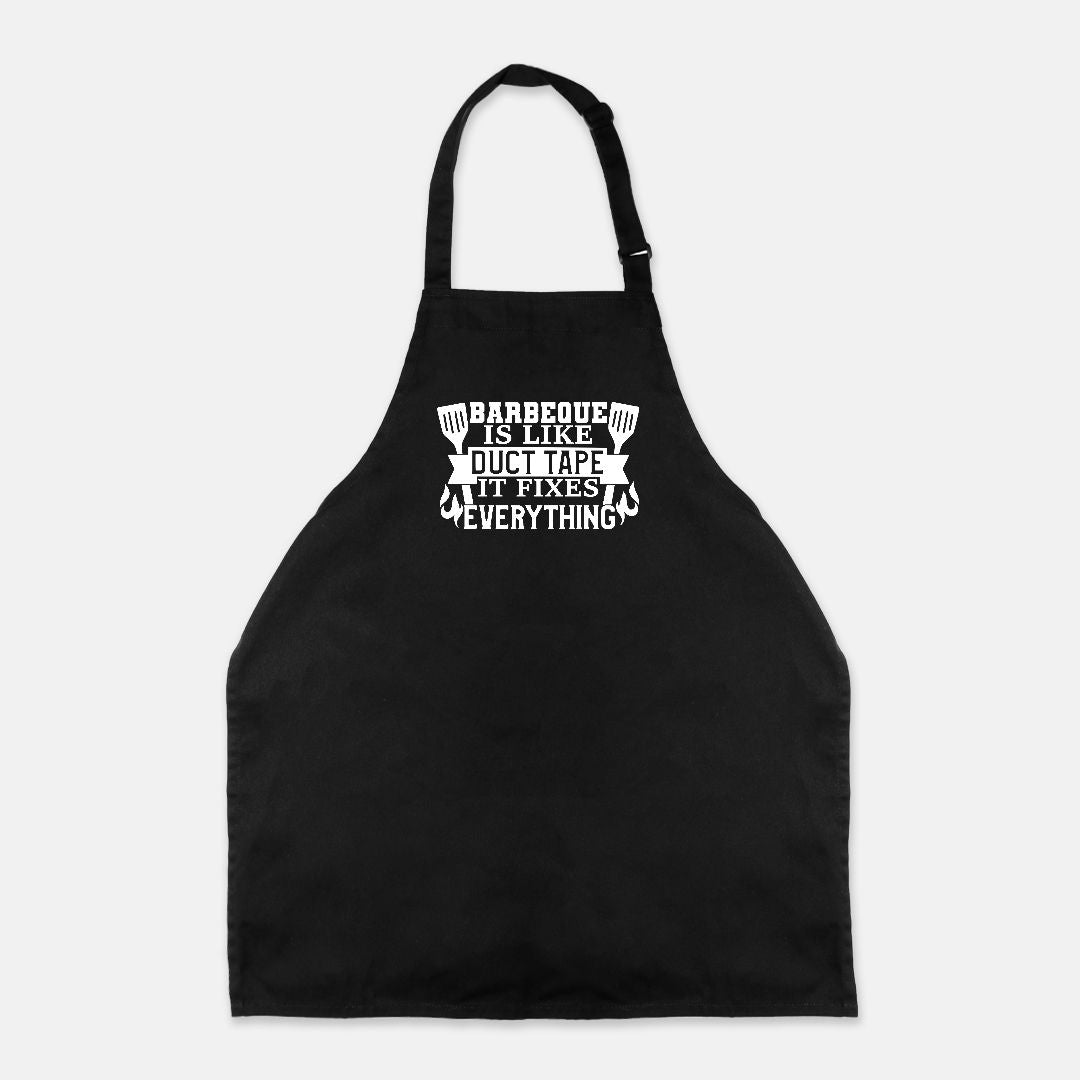 Barbeque Is Like Duct Tape it Fixes Everything Apron - UntamedEgo LLC.