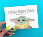 Best Dad In The Galaxy Greeting Card - UntamedEgo LLC.
