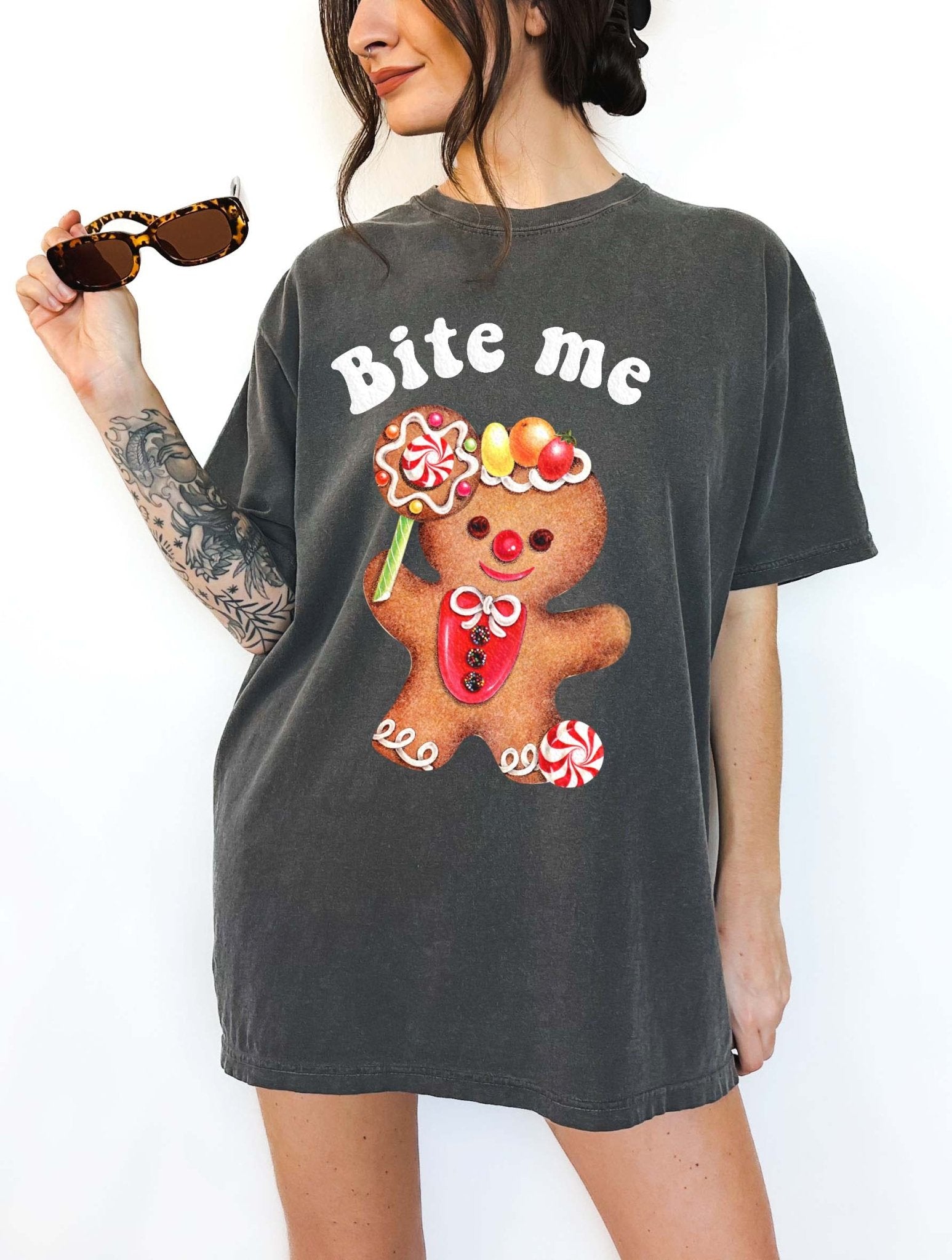 Bite Me GingerBread Christmas Tee - UntamedEgo LLC.