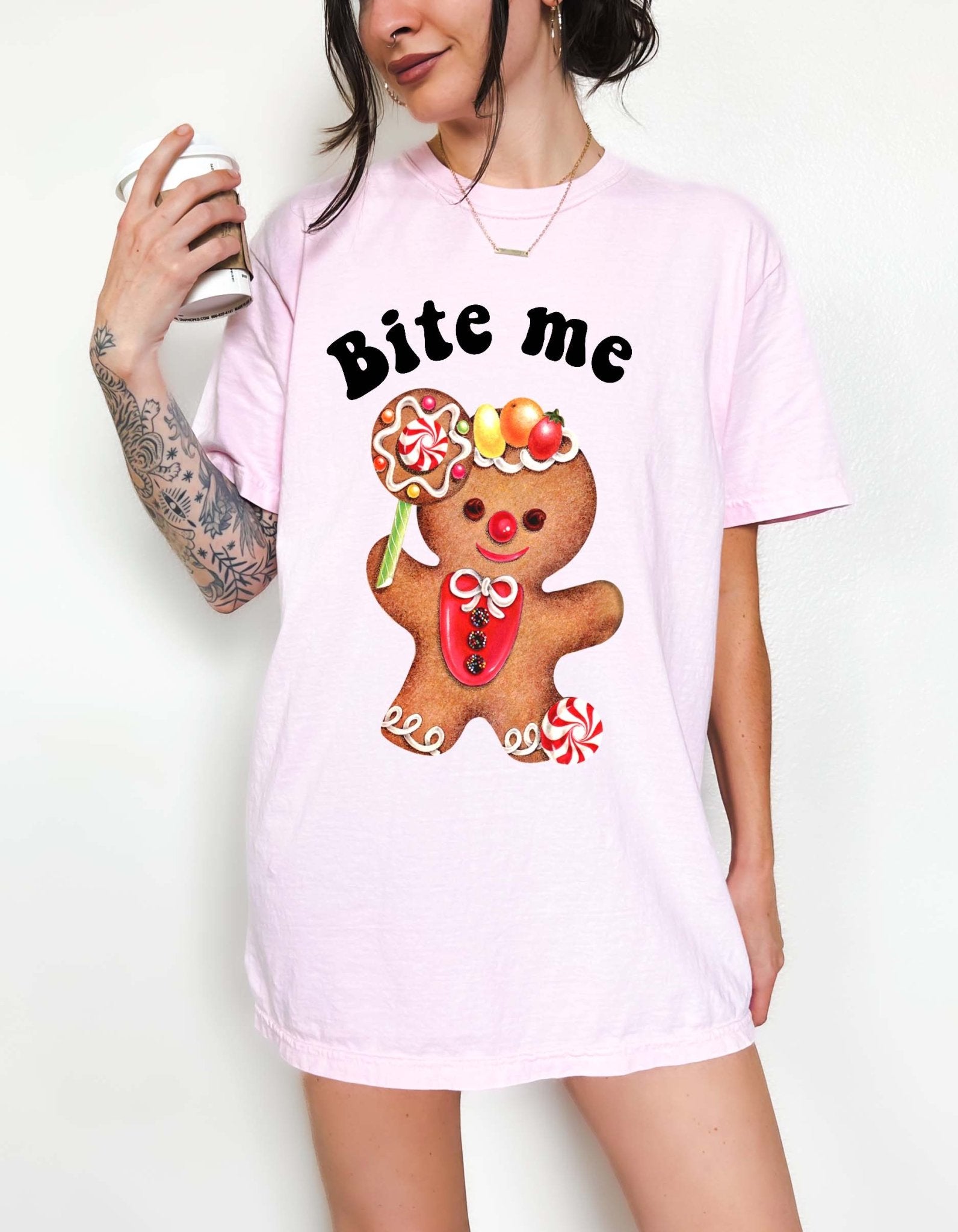Bite Me GingerBread Christmas Tee - UntamedEgo LLC.