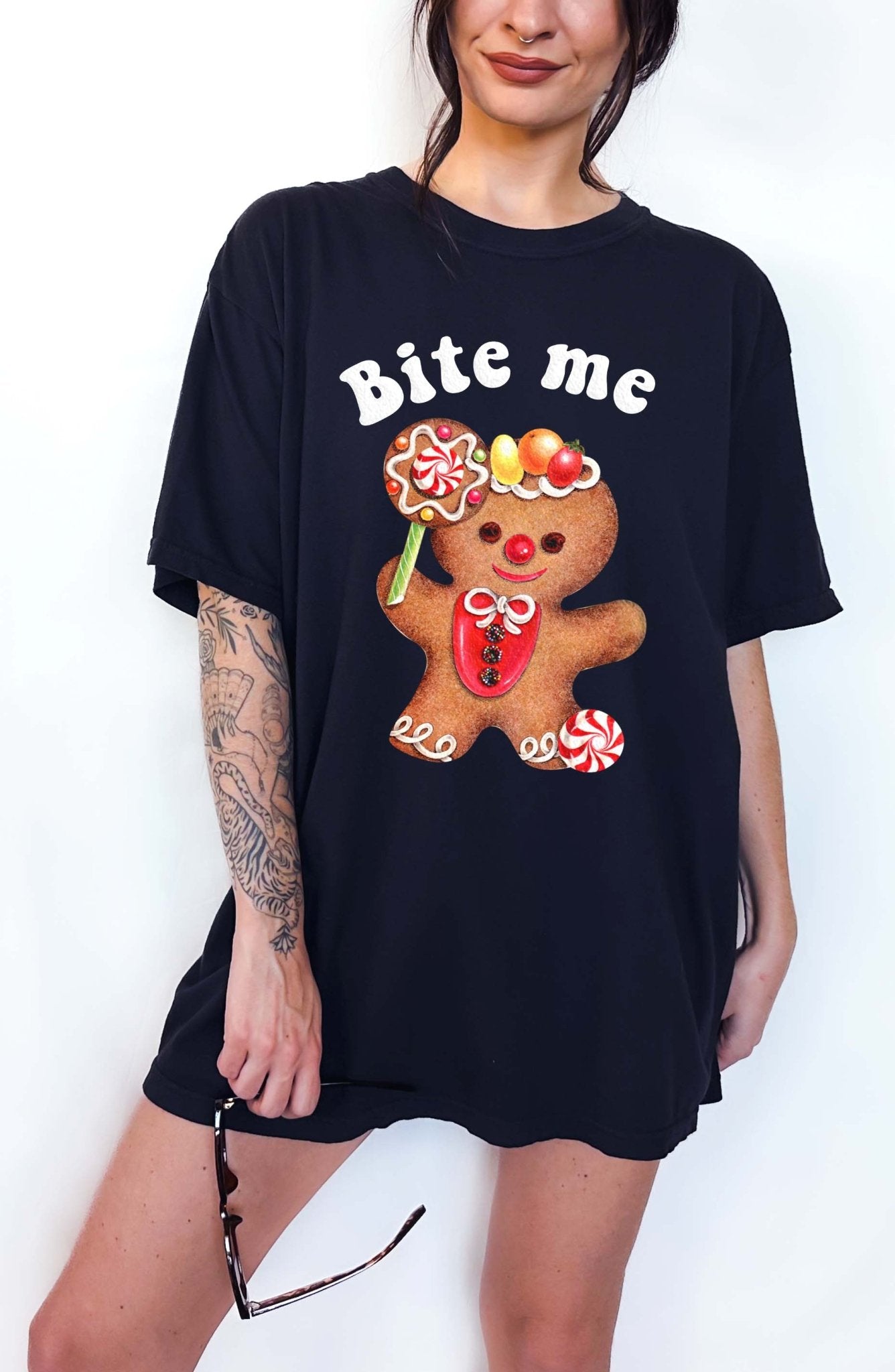Bite Me GingerBread Christmas Tee - UntamedEgo LLC.