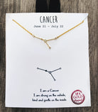 Cancer Constellation Star Charm Necklace - UntamedEgo LLC.
