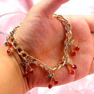 Cherry Fetish Cuban Link Bracelet - UntamedEgo LLC.