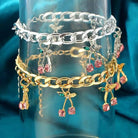 Cherry Fetish Cuban Link Bracelet - UntamedEgo LLC.