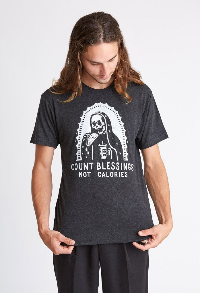 COUNT BLESSINGS NOT CALORIES TEE - UntamedEgo LLC.