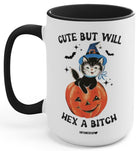 Cute But Will Hex A Bitch 15oz Mug - UntamedEgo LLC.