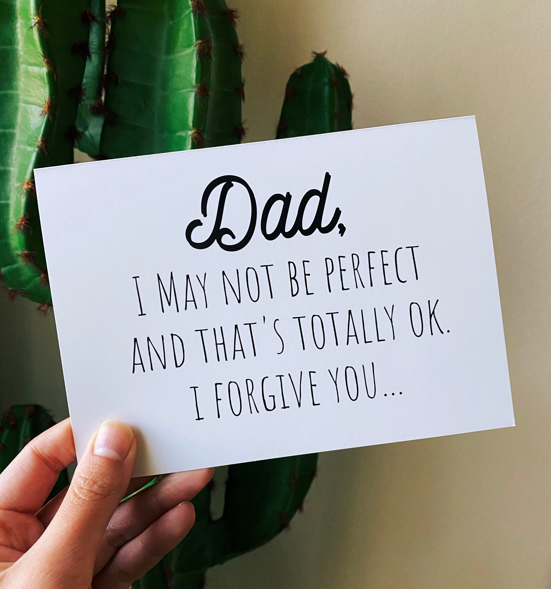 Dad I May Not Be Perfect Funny Dad Cards - UntamedEgo LLC.