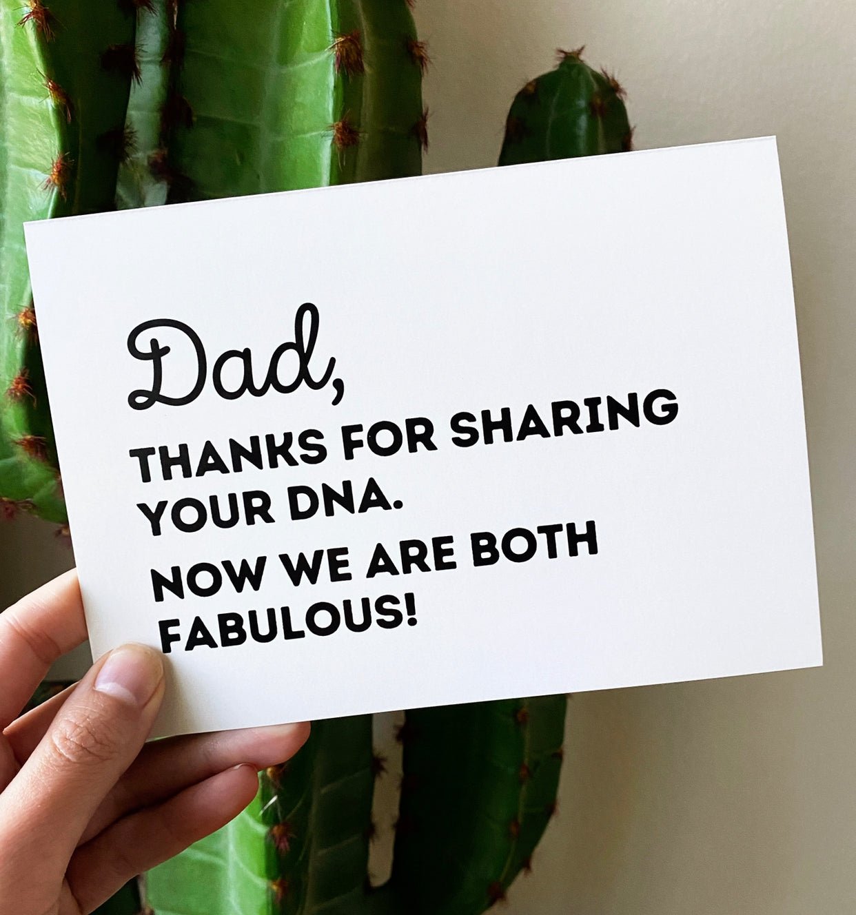 Dad Thanks For Sharing Your DNA Card - UntamedEgo LLC.
